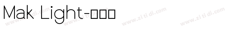 Mak Light字体转换